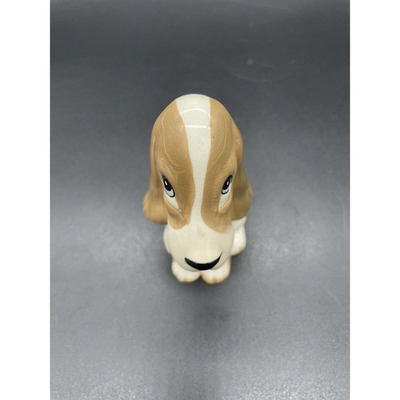 Vintage Szeiler Hound Dog Sad Sam beagle basset figurine England 5”d - Picture 8 of 8